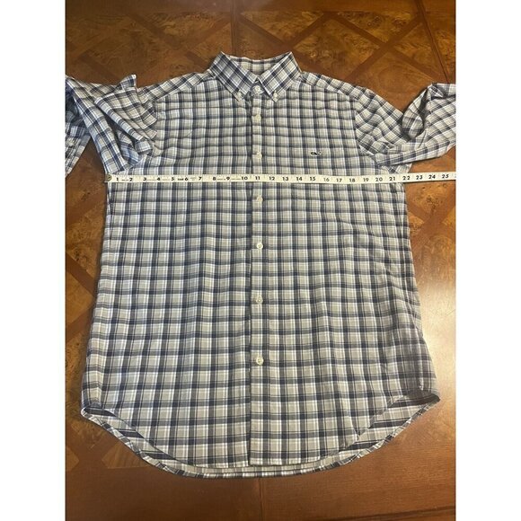 Vineyard Vines Performance Classic Fit Tucker Button Down Shirt Men's Sz M Plaid - Picture 9 of 11